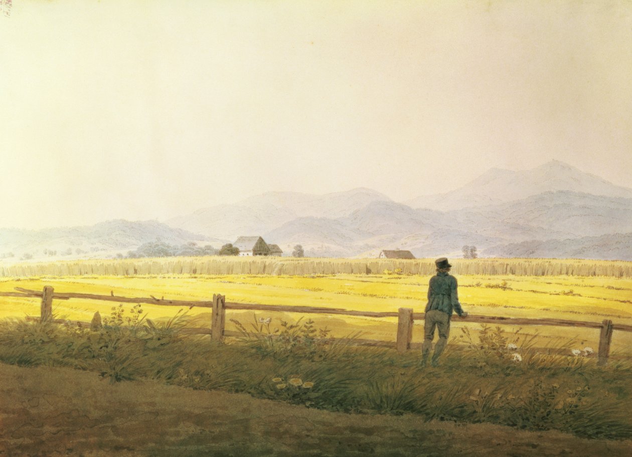 Ansicht des Schmiedebergerkamms, ca. 1837 von Caspar David Friedrich