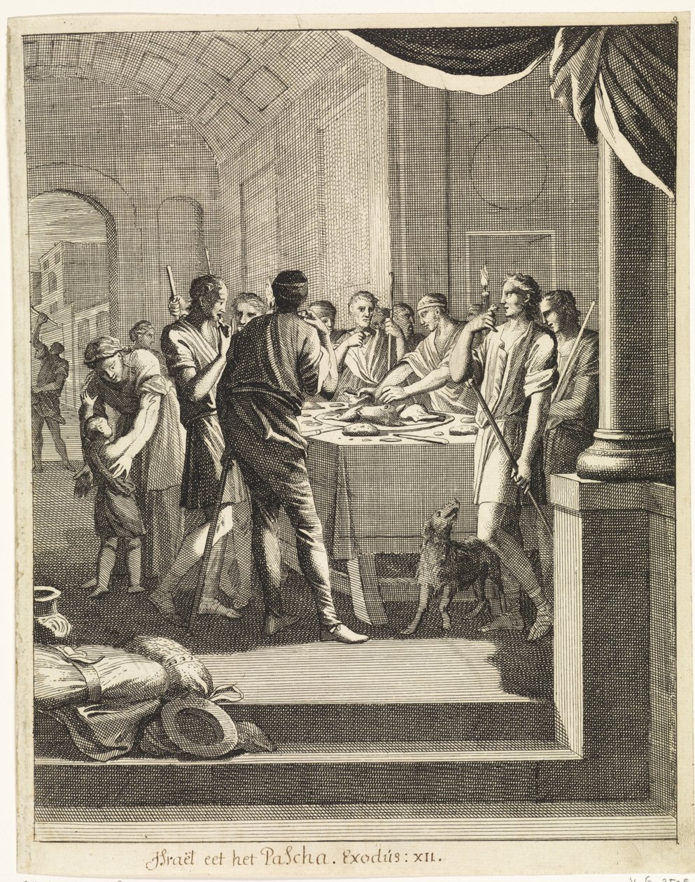 Israeliten essen Lamm von Caspar Luyken