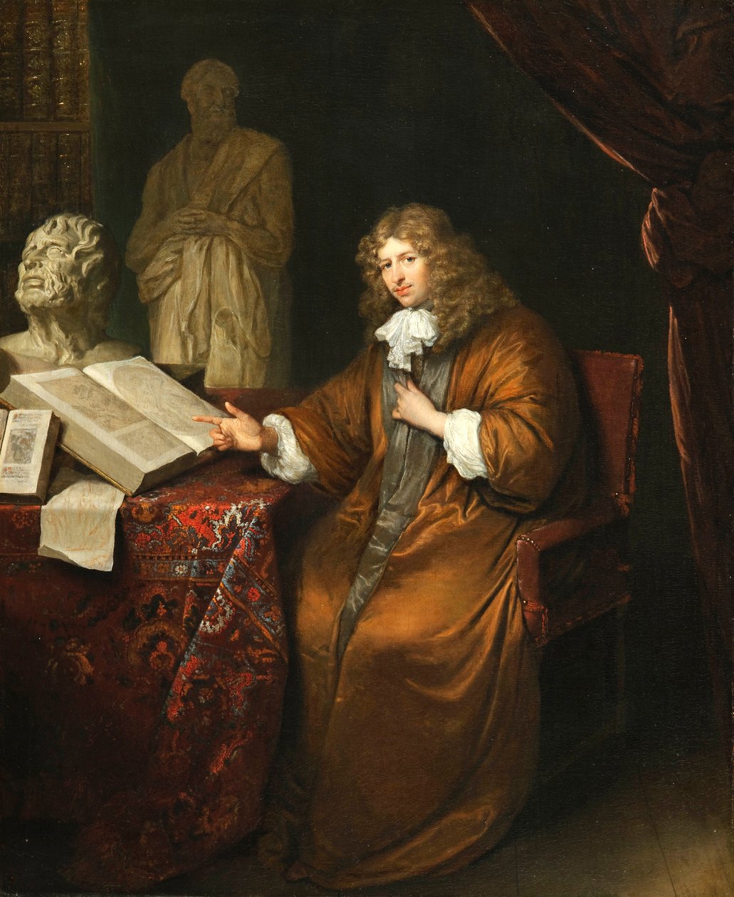 Porträt des Sammlers Abraham van Lennep von Caspar Netscher