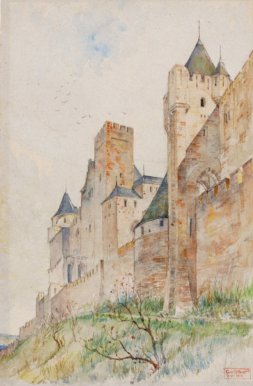 Zinnen von Carcassonne, Frankreich, 1913 von Cass Gilbert
