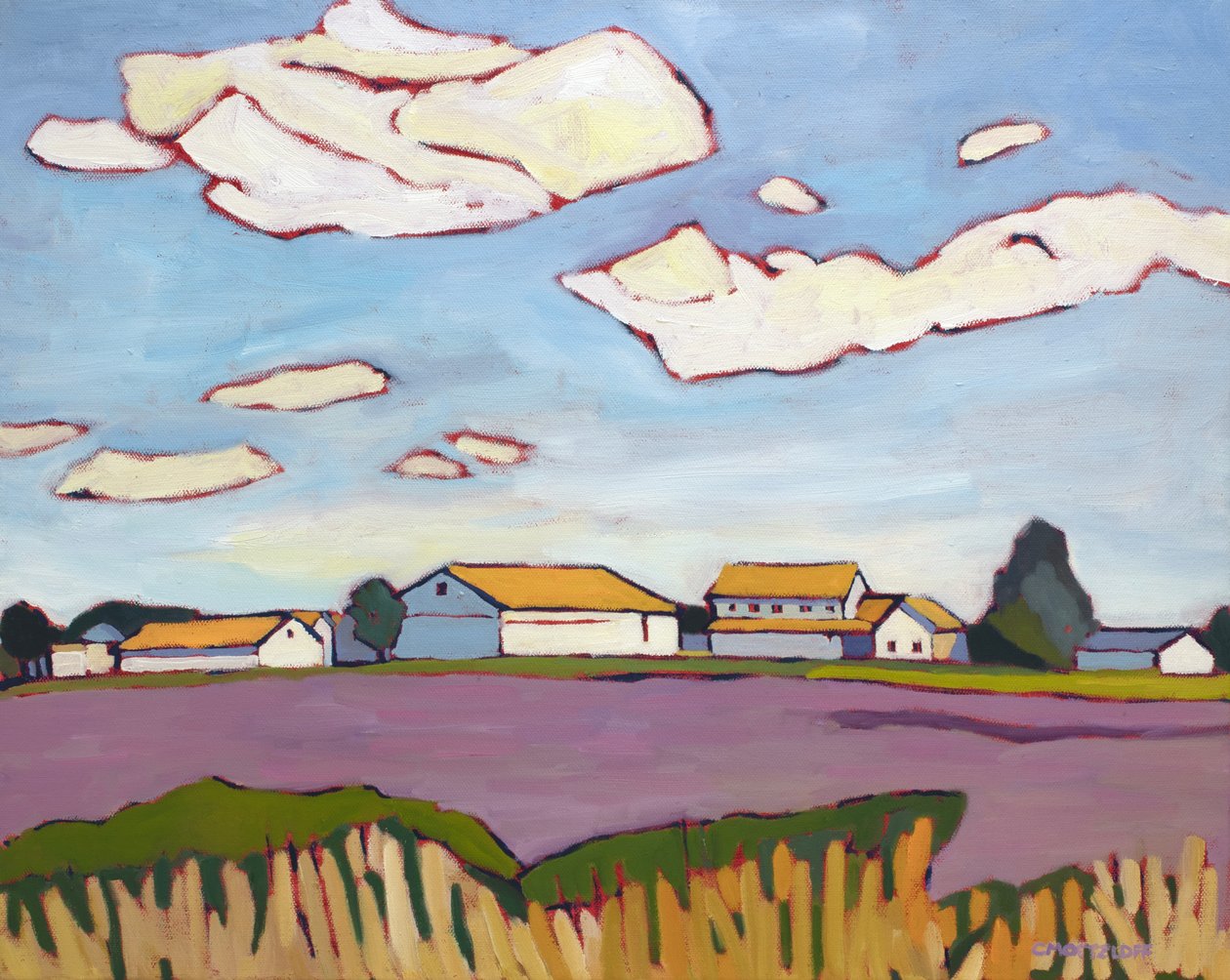 Wandern auf dem Feld, 2022 von Catherine J Martzloff