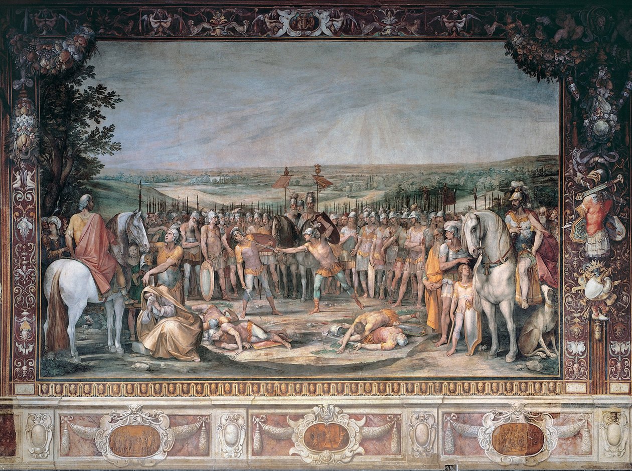Kampf der Horatier und der Kuratier von Cavalier dArpino