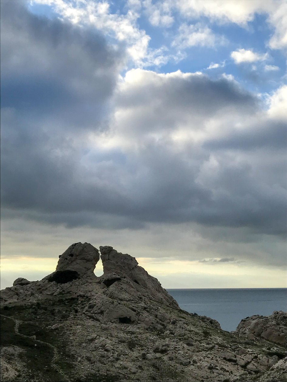 Landschaft - Himmel und Meer von Cécile Jamet