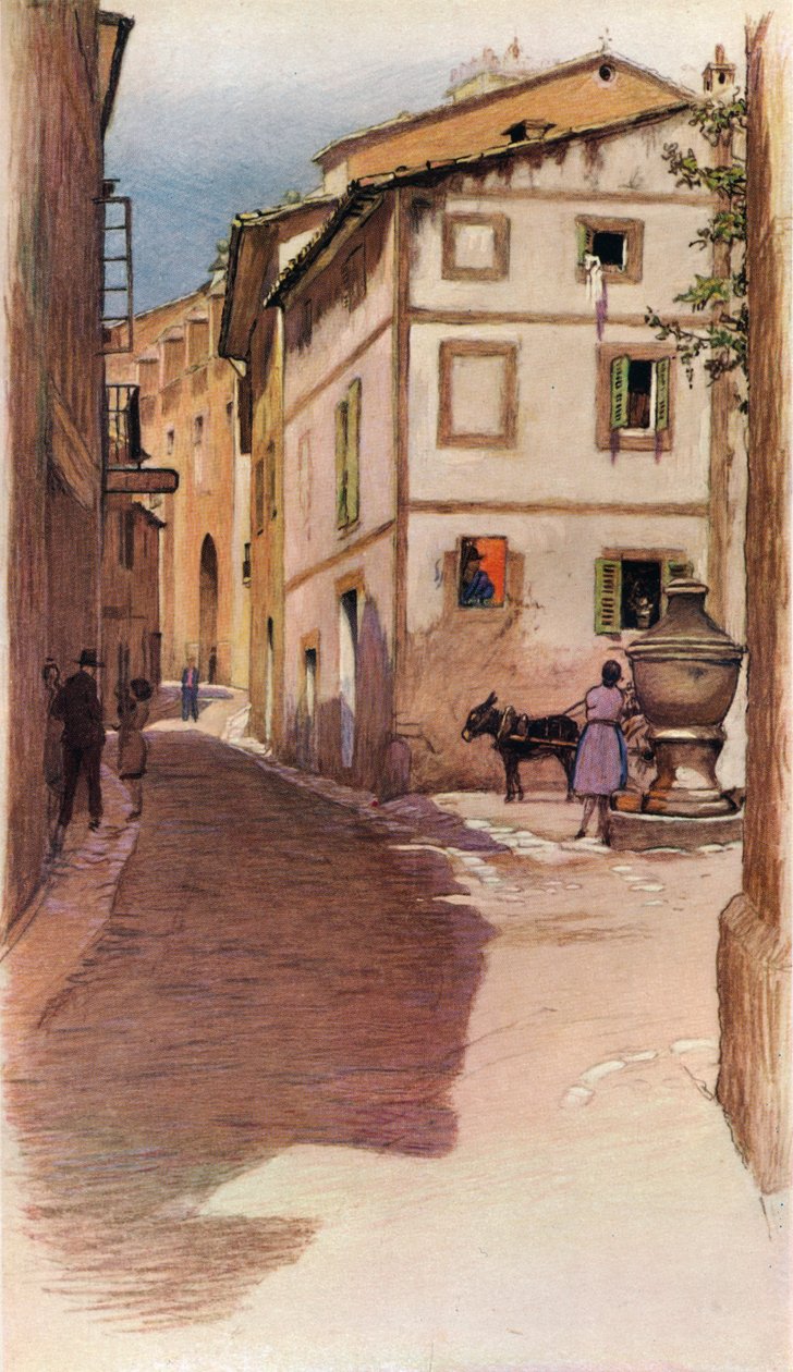 Eine Straße auf Mallorca, 20. Jahrhundert, 1931 von Cecil Charles Windsor Aldin