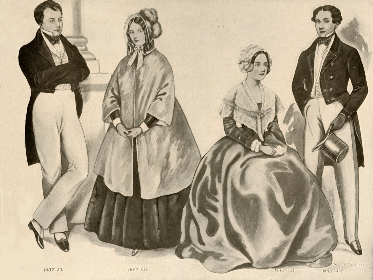 Kleidung von 1836-1847, 1907, 1937 von Cecil W. Trout