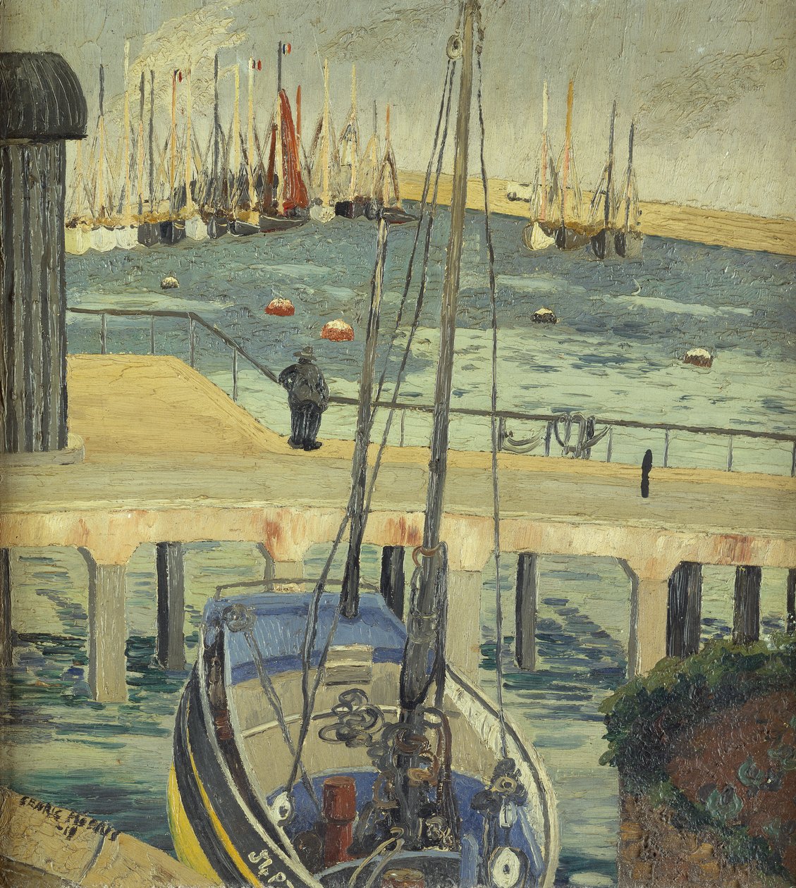 Sardinenboote in Newlyn von Cedric Morris
