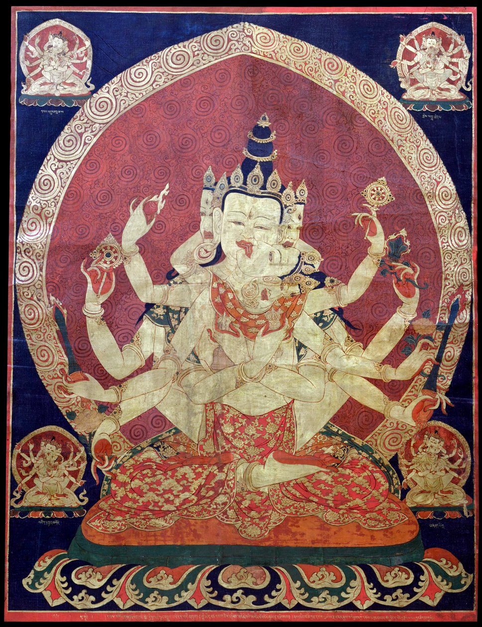 Guhyasamaja Akshobhyavajra Thanka von Central Asian Art.