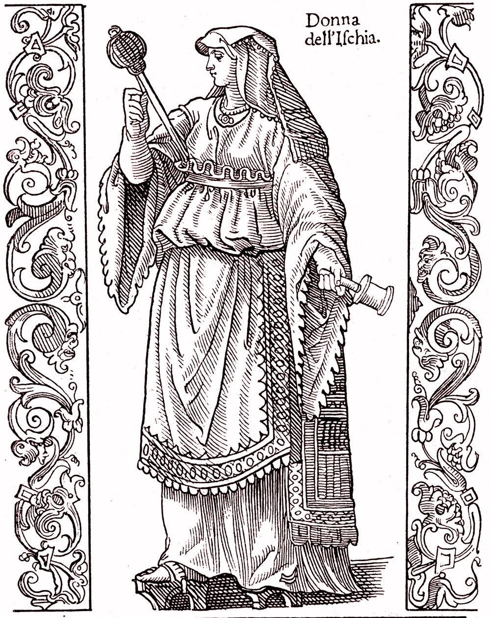 Ein Bauer aus Ischia - Italienische Tracht im 17. Jahrhundert von Cesare (after) Vecellio