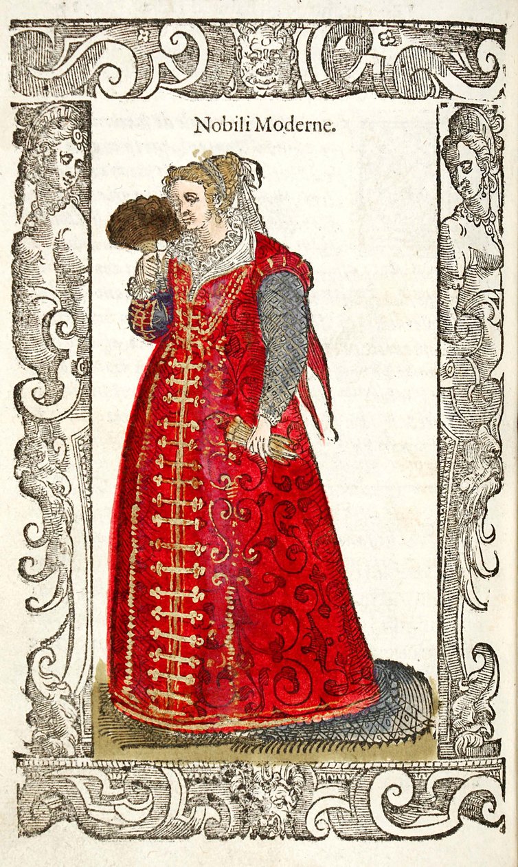 Nobili Moderne. Aus: De gli habiti antichi et moderni, 1598 von Cesare Vecellio