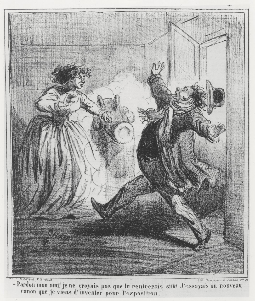 Karikatur der Weltausstellung 1867 von Cham