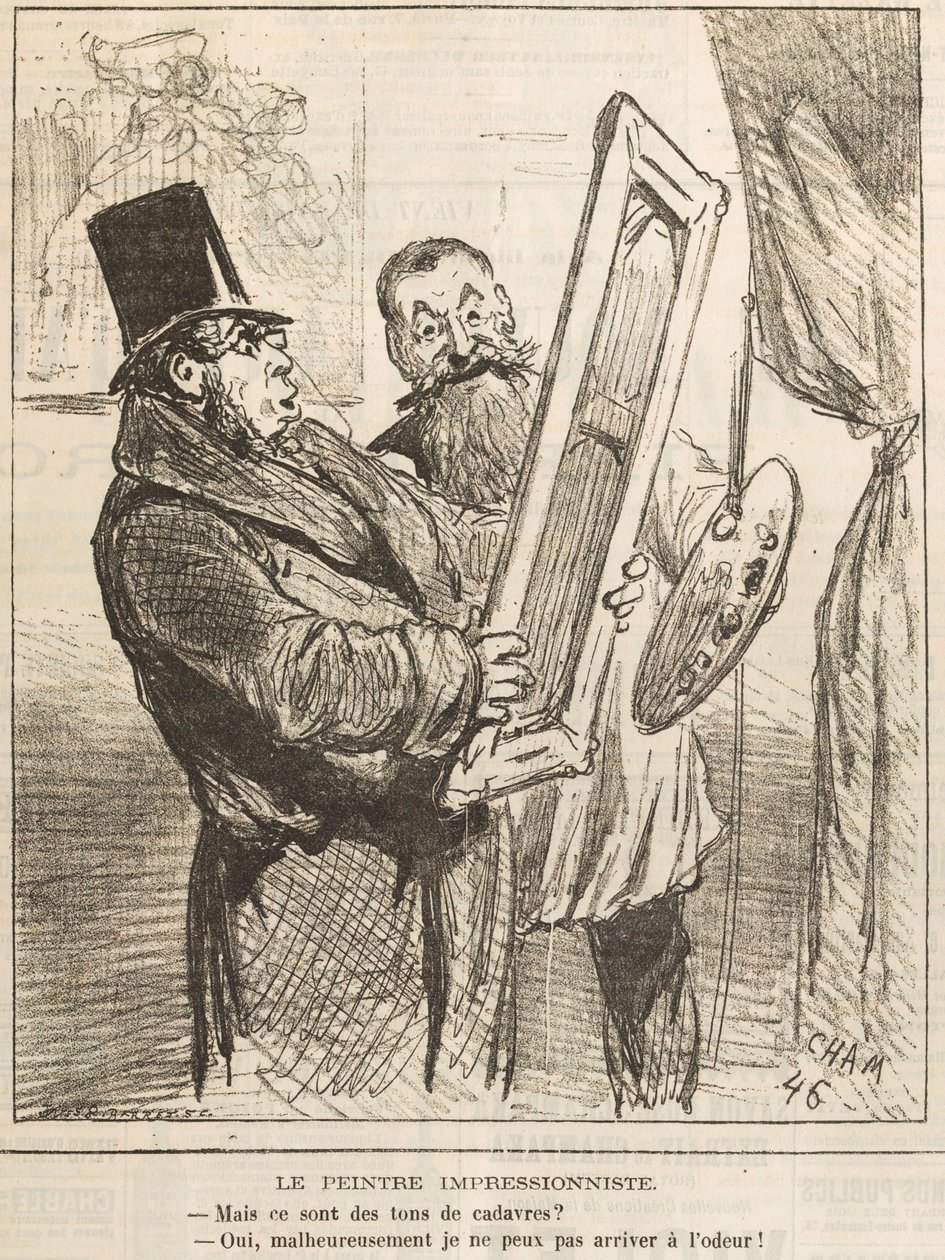 Der impressionistische Maler: Mais ce sont des tons de cadavre von Cham