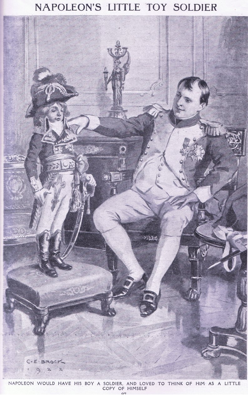 Napoleons kleiner Spielzeugsoldat von Charles Edmund Brock