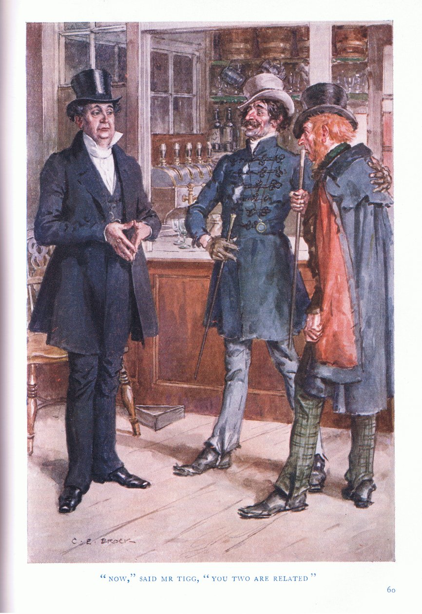 Nun sagte Herr Tigg, ihr zwei seid verwandt. von Charles Edmund Brock