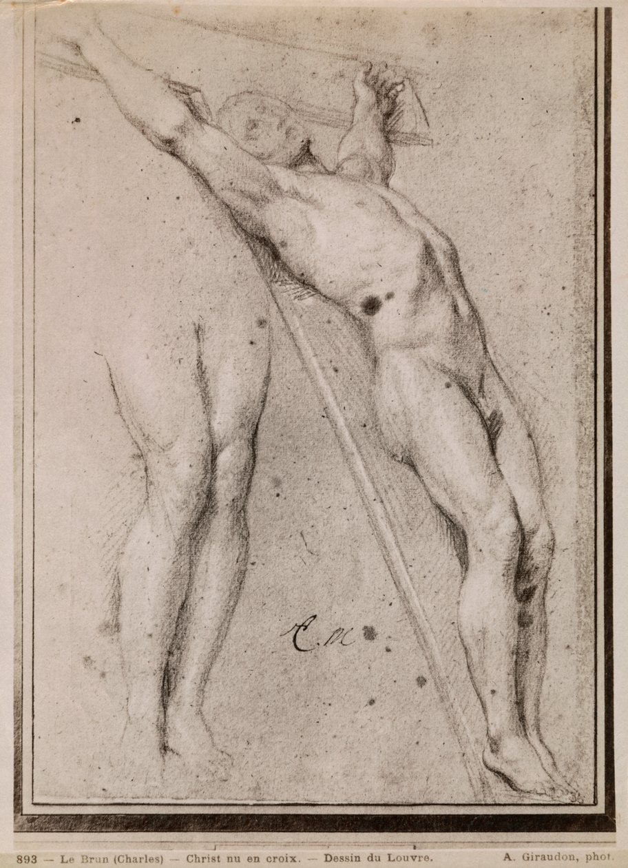 Christus am Kreuz, um 1685 von Charles Le Brun: Kunstdruck