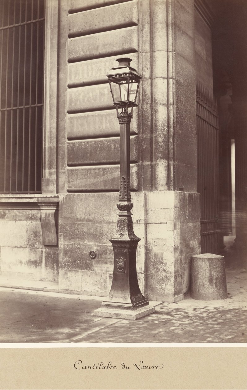 Kandelaber des Louvre von Charles Marville