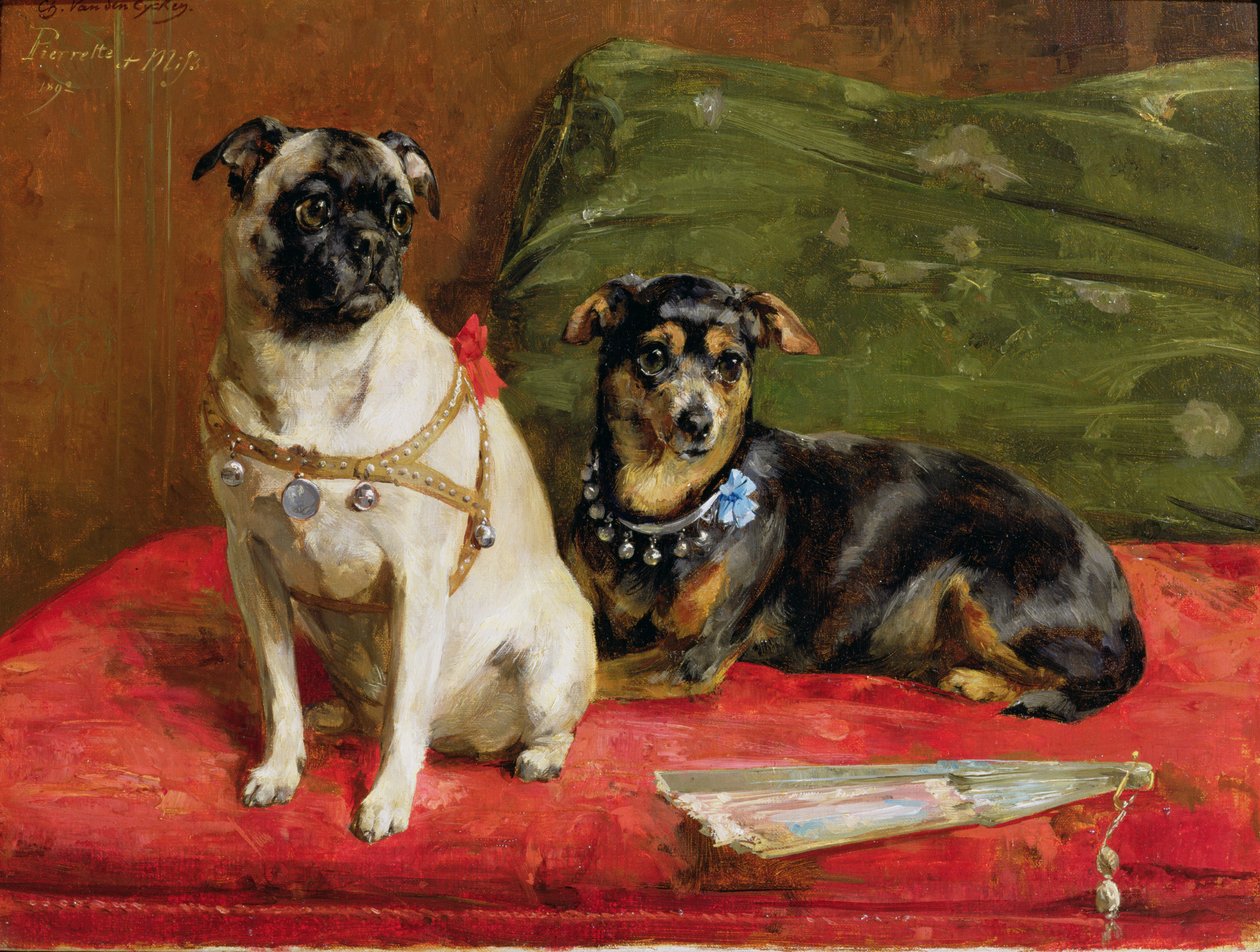 Pierette und Mifs von Charles van den Eycken: Kunstdruck