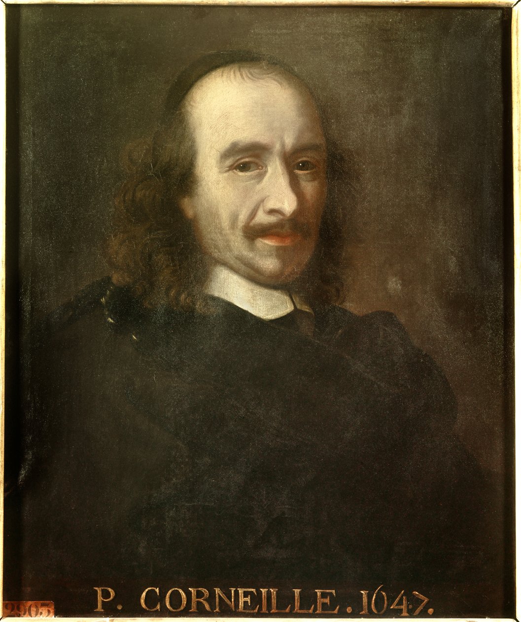 Porträt von Pierre Corneille (1606-1684), französischer Dichter von Charles (after) Le Brun