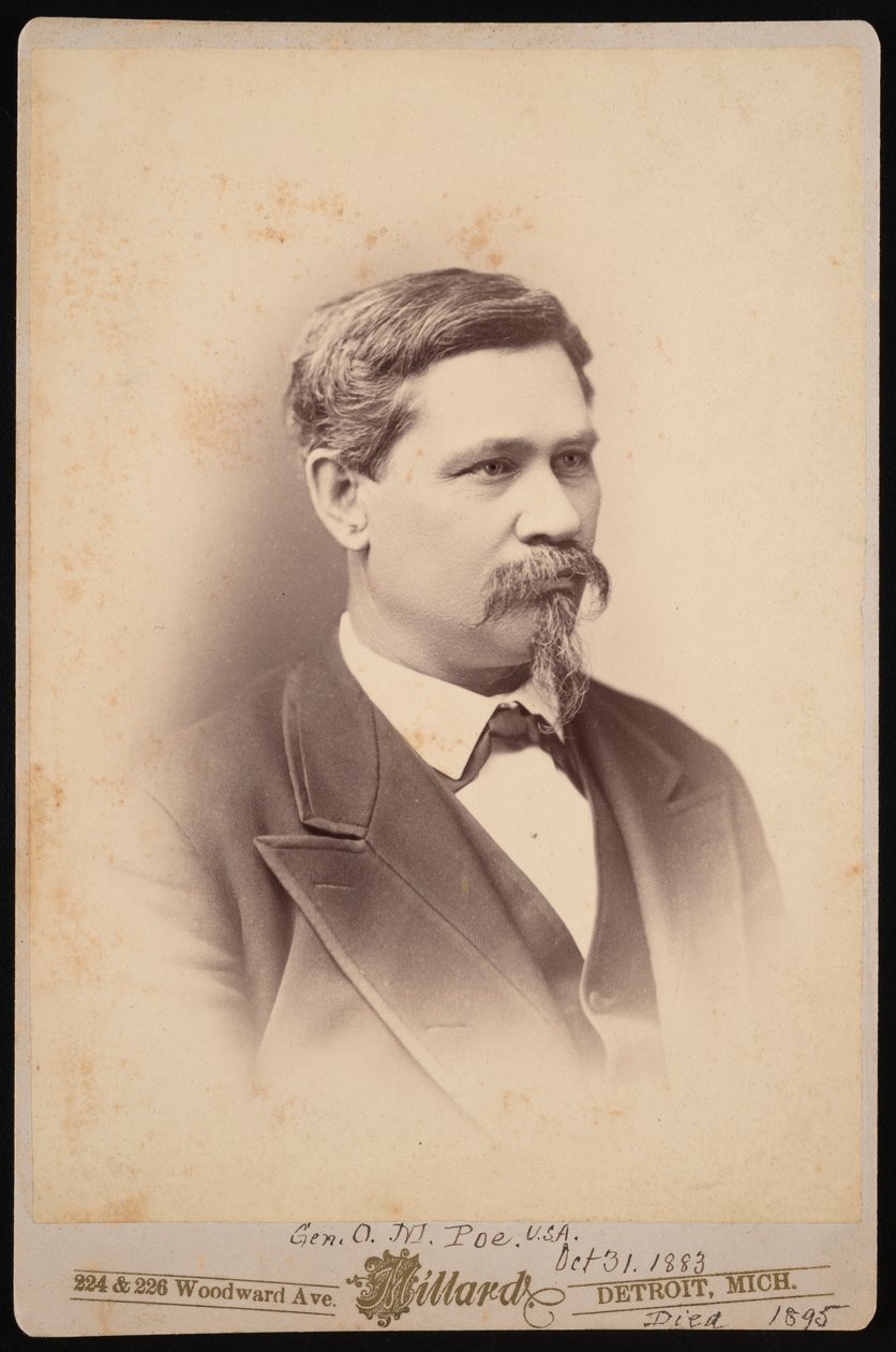Porträt von Orlando Metcalfe Poe 1832-1895, 31. Oktober 1883 von Charles A Millard