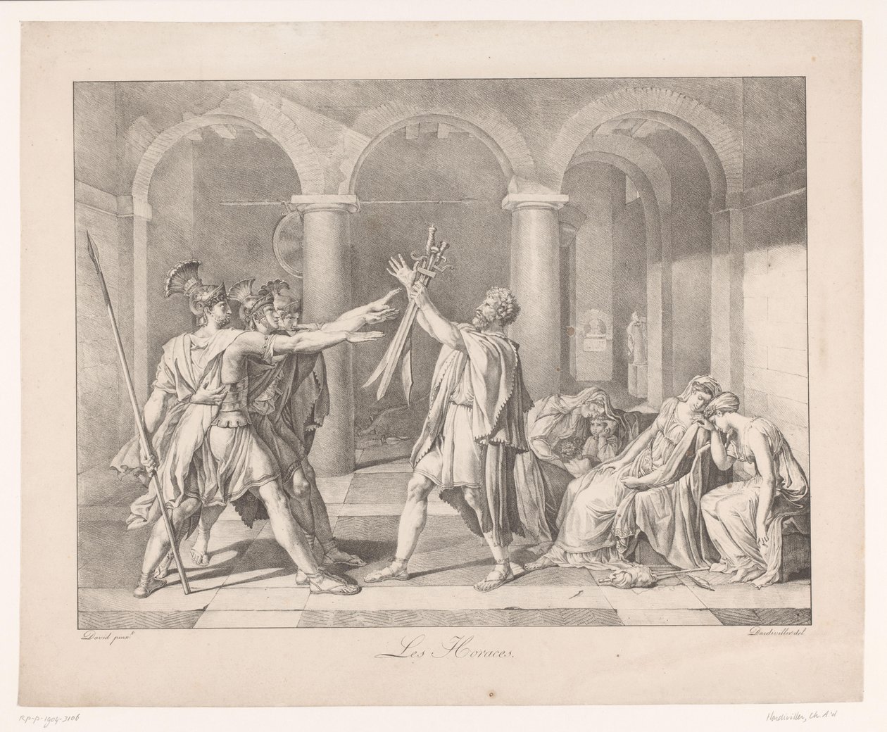 Der Schwur der Horatier von Charles Achille D