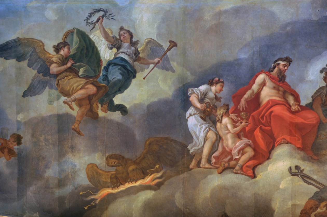 Die Einführung des Ganymed in den Olymp von Charles Amedee Philippe van Loo