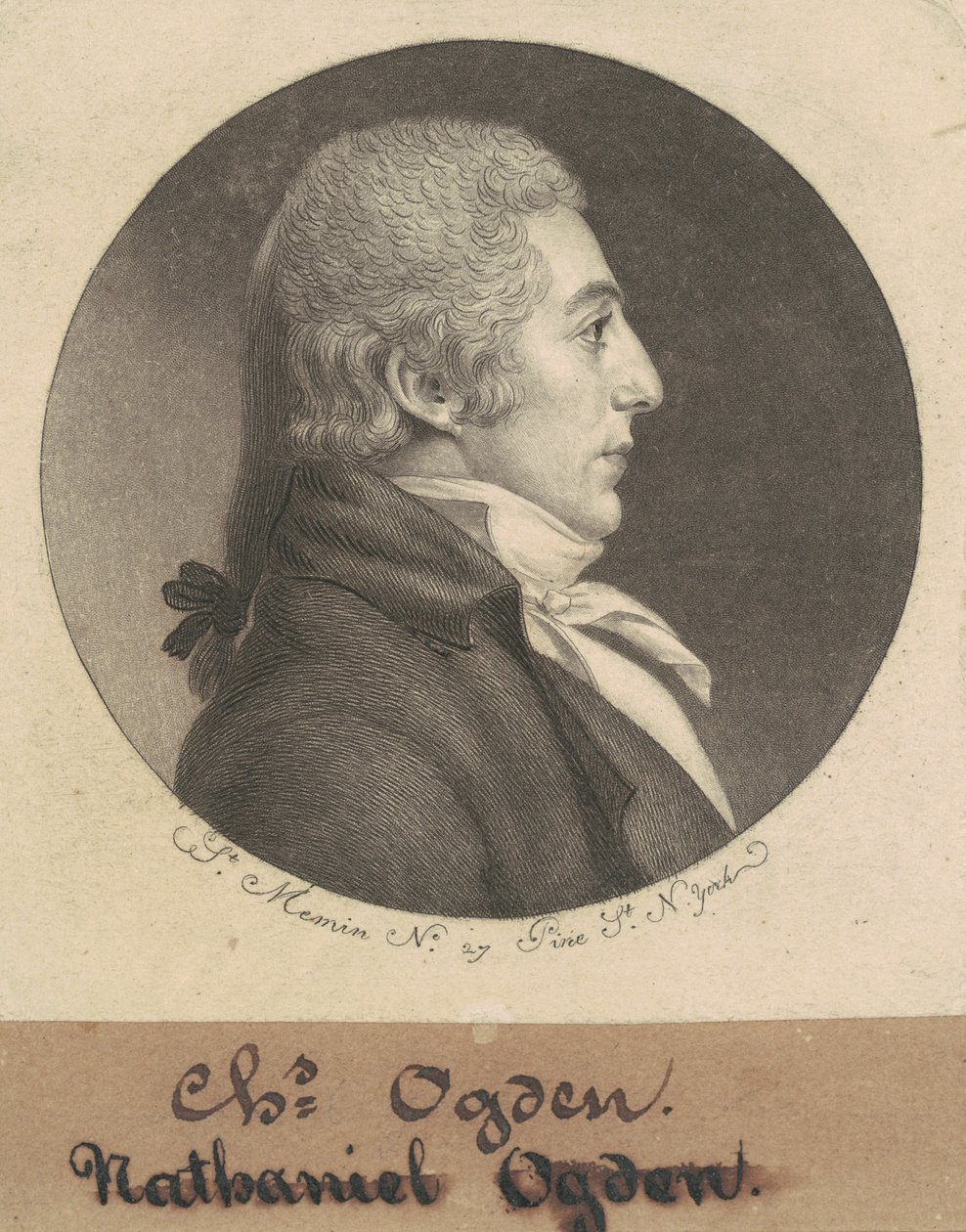 Abraham Ogden, Jr. von Charles B. J. Févret de Saint Mémin