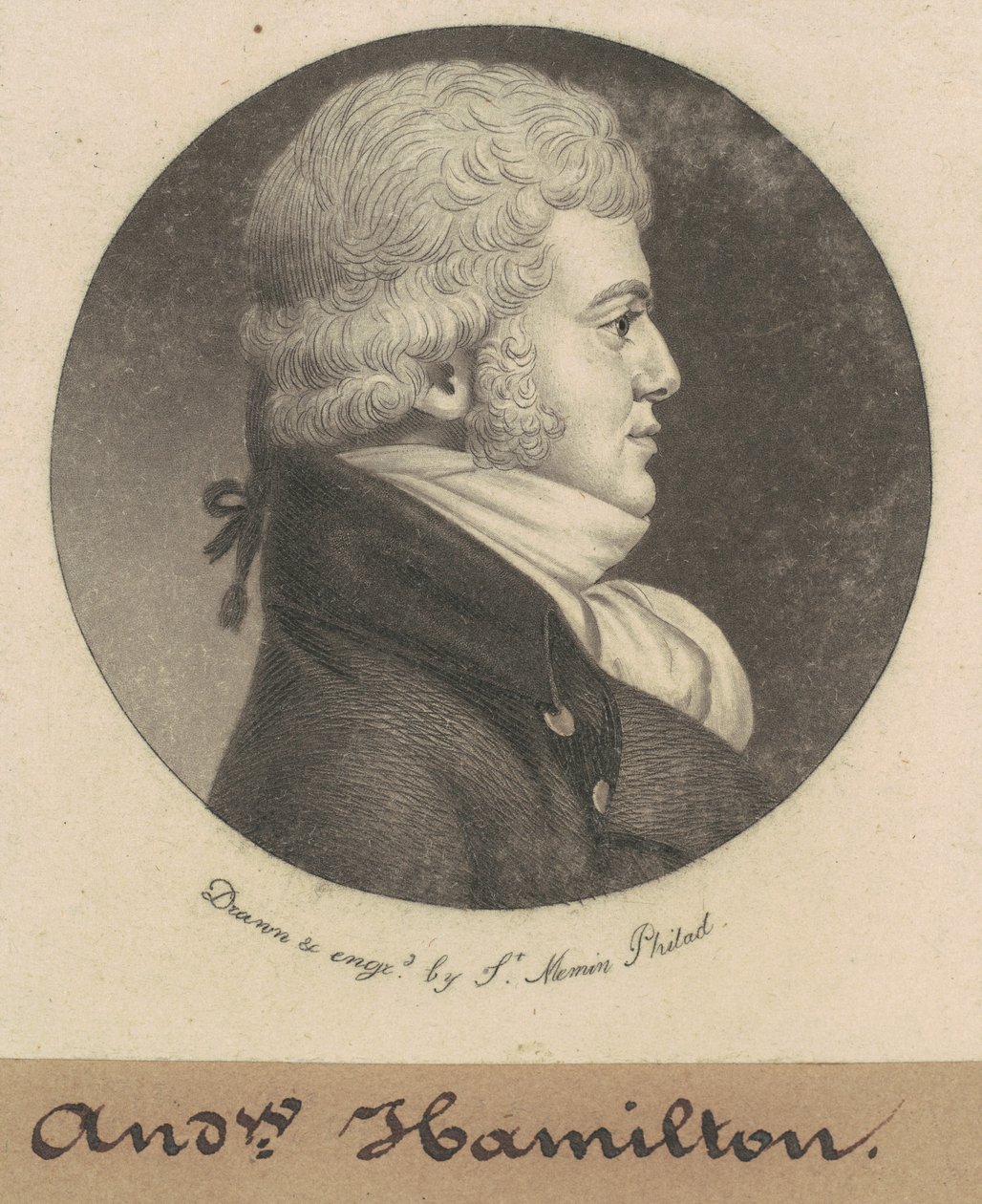 Andrew Hamilton von Charles B. J. Févret de Saint Mémin