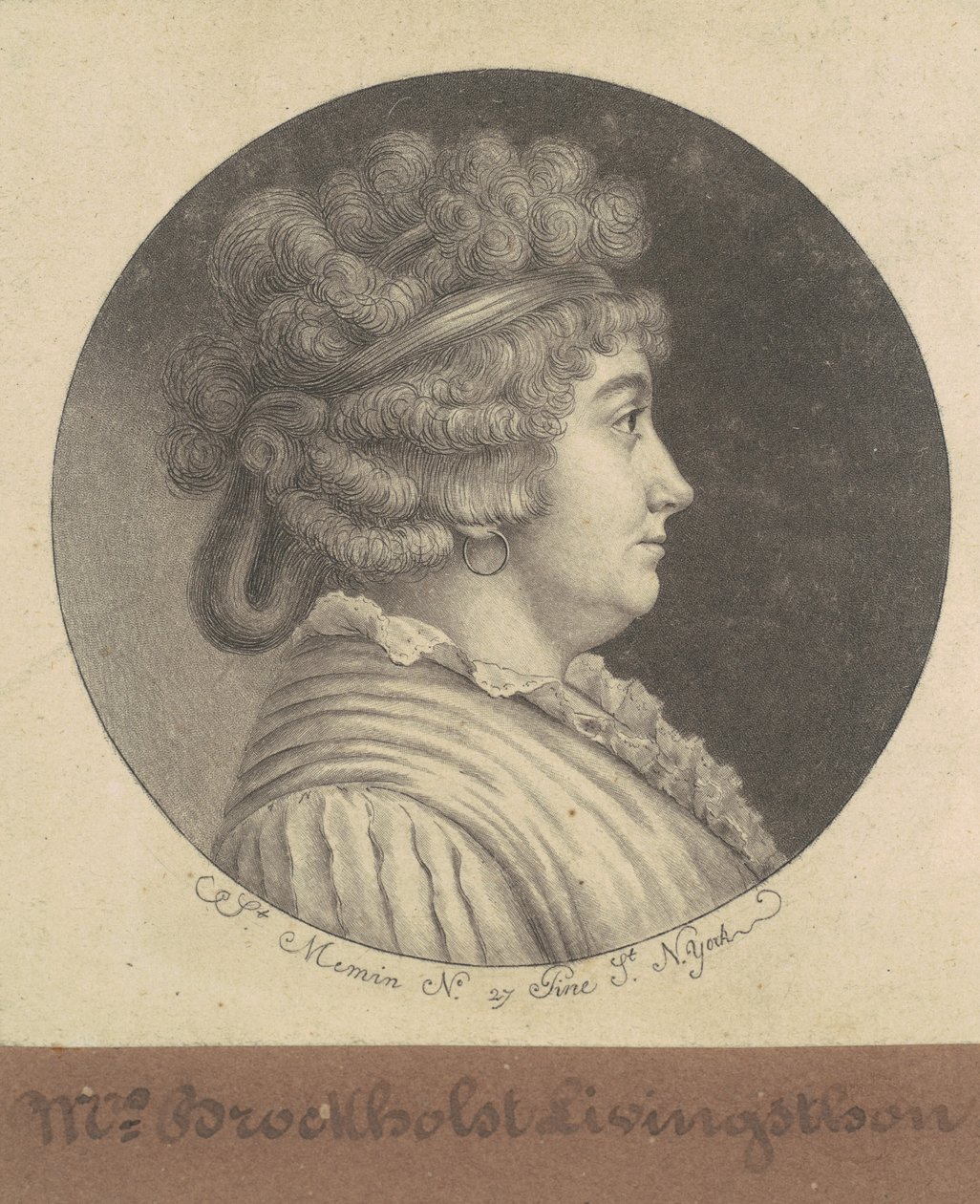Catherine Keteltas Livingston von Charles B. J. Févret de Saint Mémin