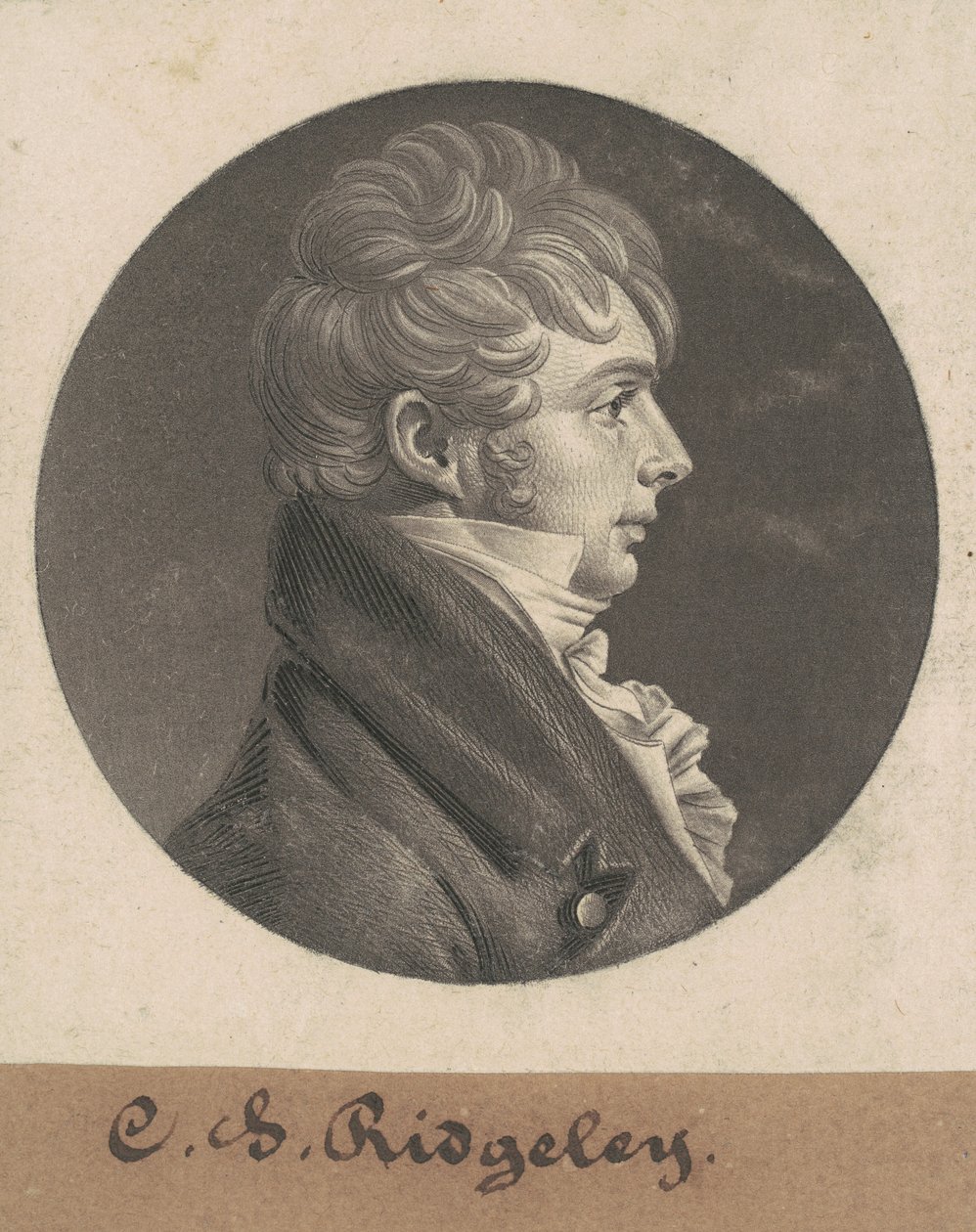 Charles Sterett Ridgely von Charles B. J. Févret de Saint Mémin