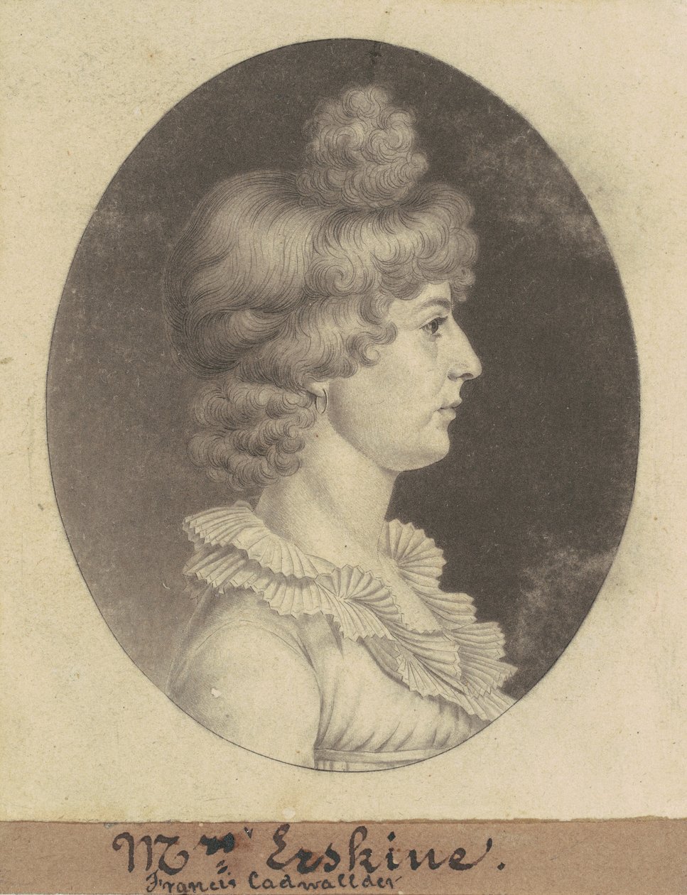 Frances Cadwalader Erskine von Charles B. J. Févret de Saint Mémin
