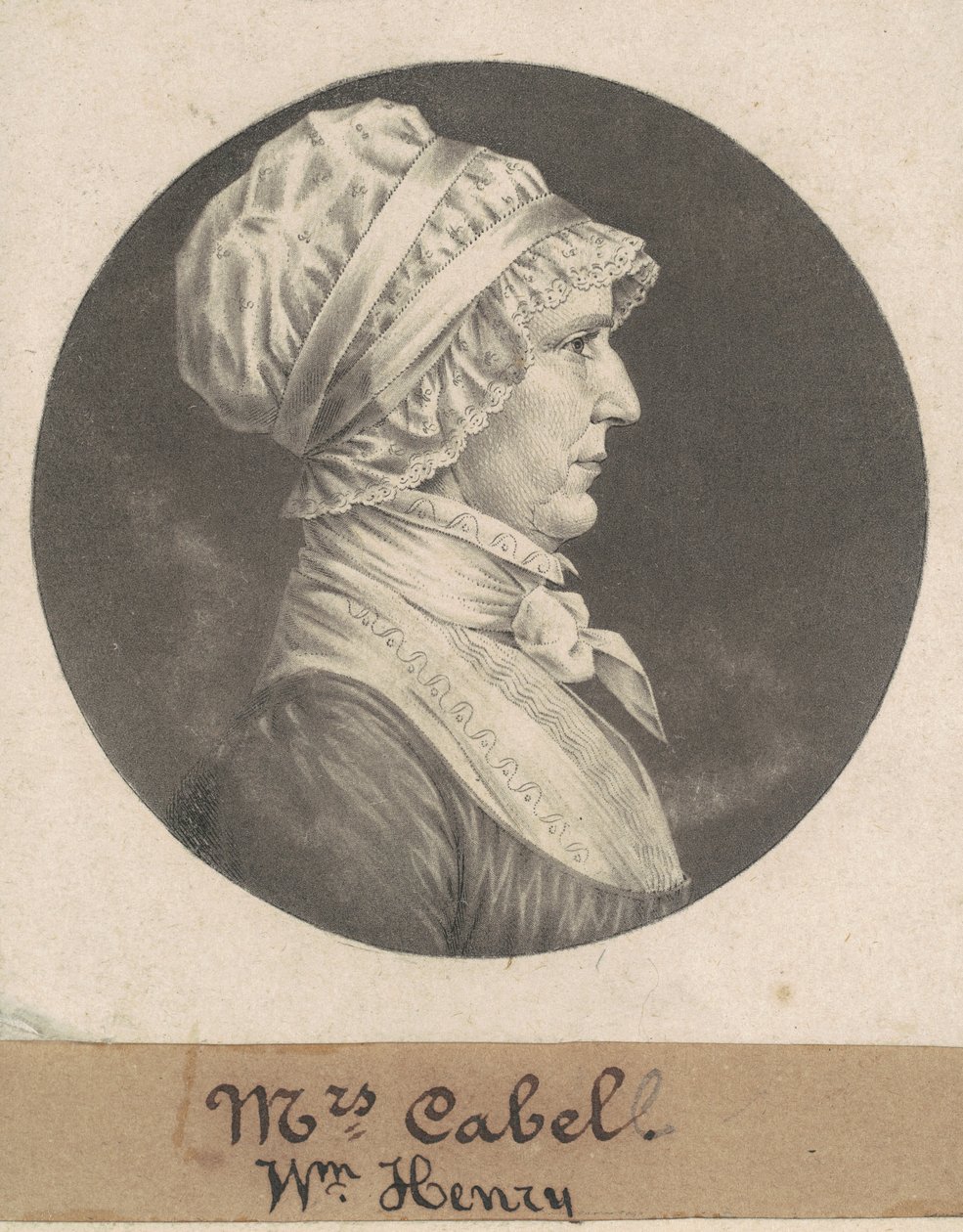 Hannah Carrington Cabell von Charles B. J. Févret de Saint Mémin