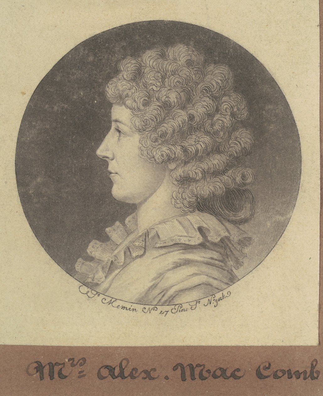 Janette Marshall Macomb von Charles B. J. Févret de Saint Mémin
