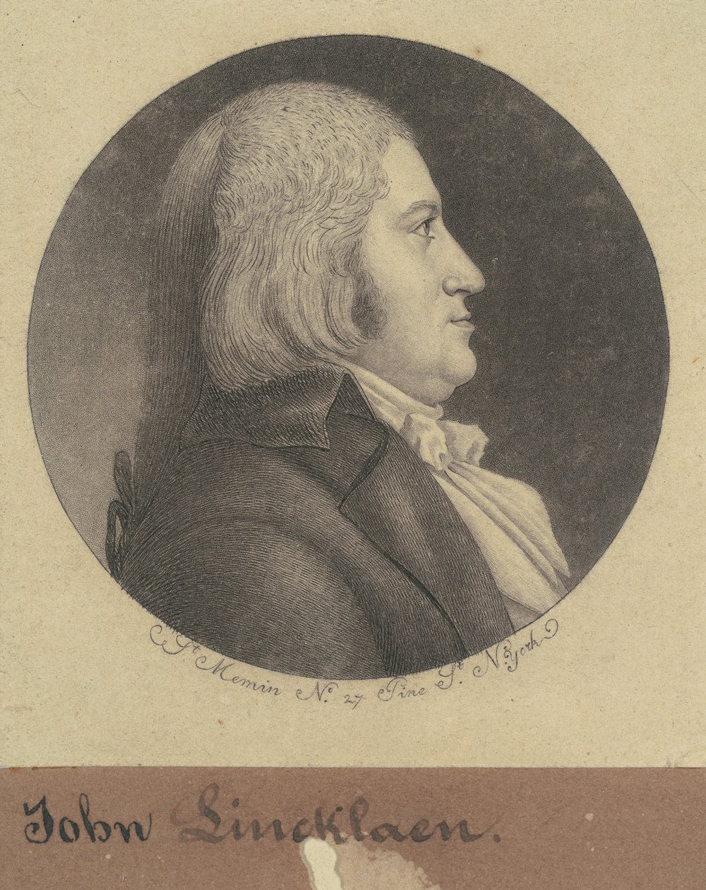 John Lincklaen von Charles B. J. Févret de Saint Mémin