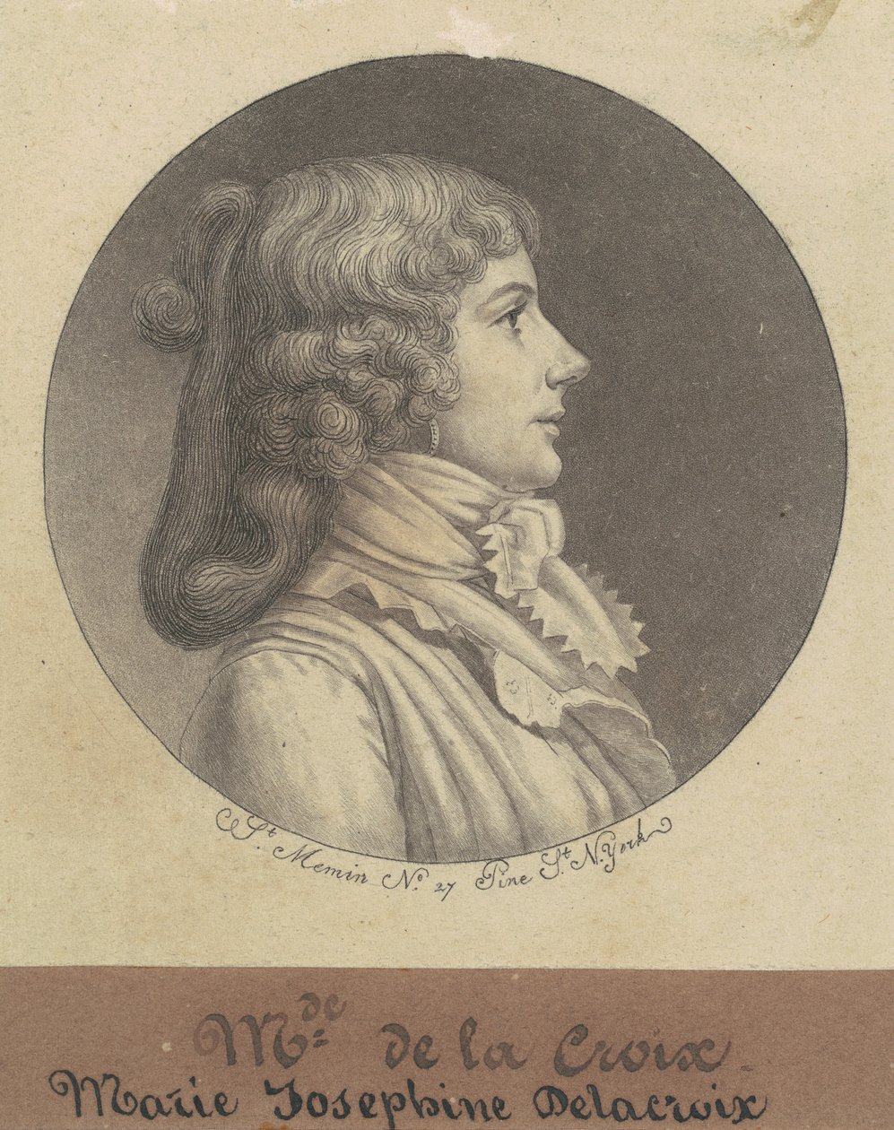 Marie Josephine Delacroix von Charles B. J. Févret de Saint Mémin