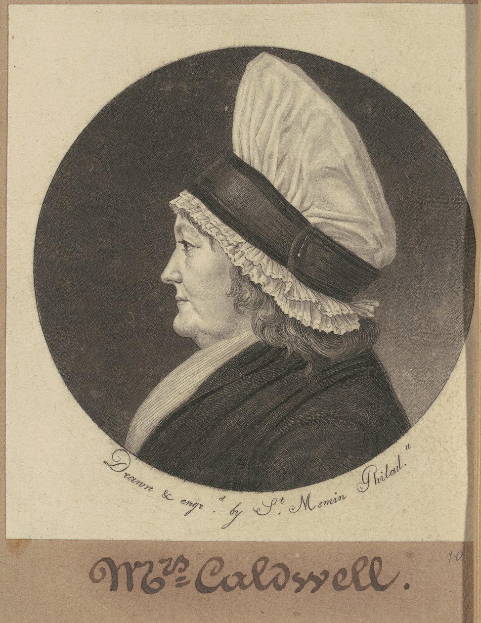 Martha Round Caldwell von Charles B. J. Févret de Saint Mémin