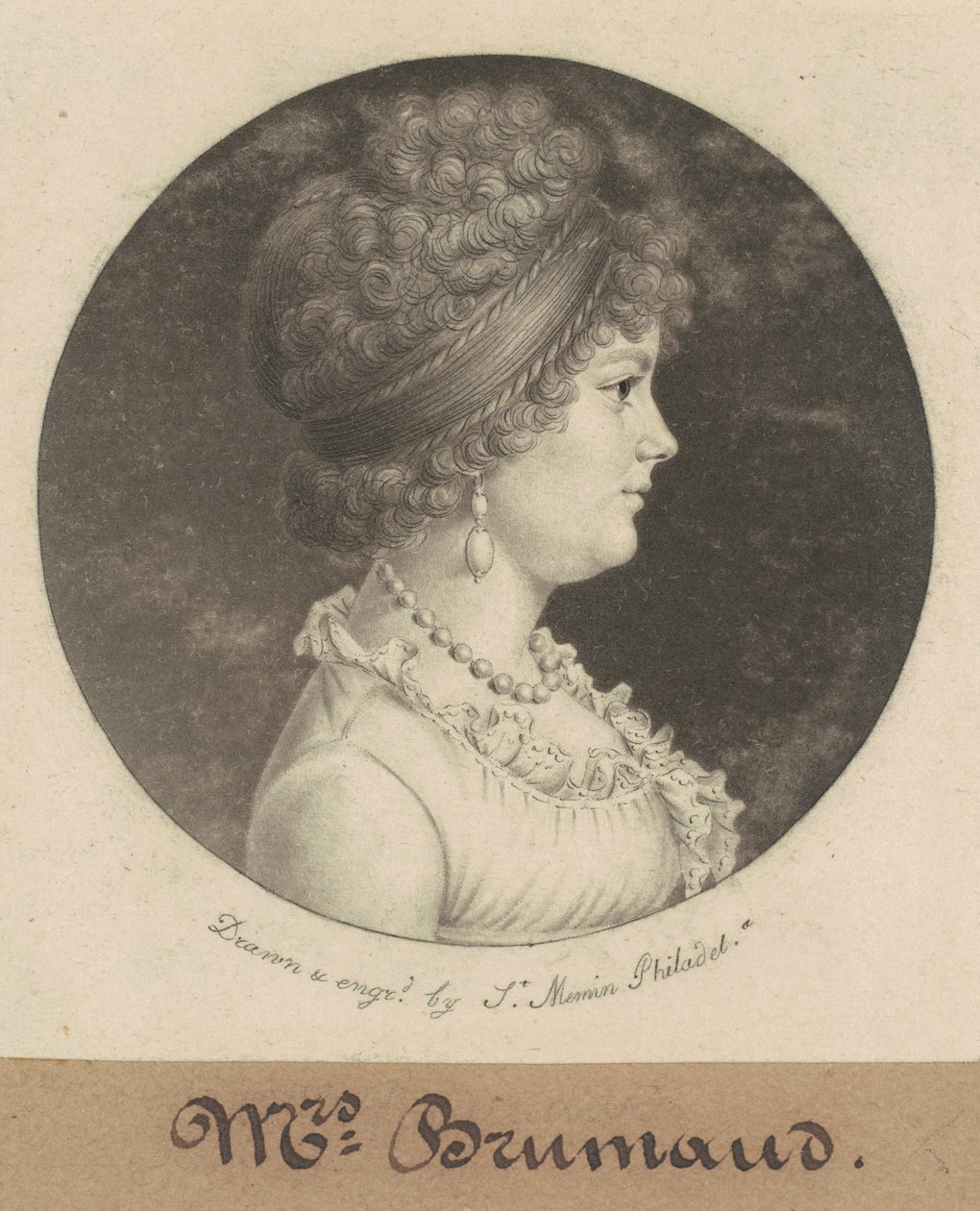 Frau Brumaud von Charles B. J. Févret de Saint Mémin