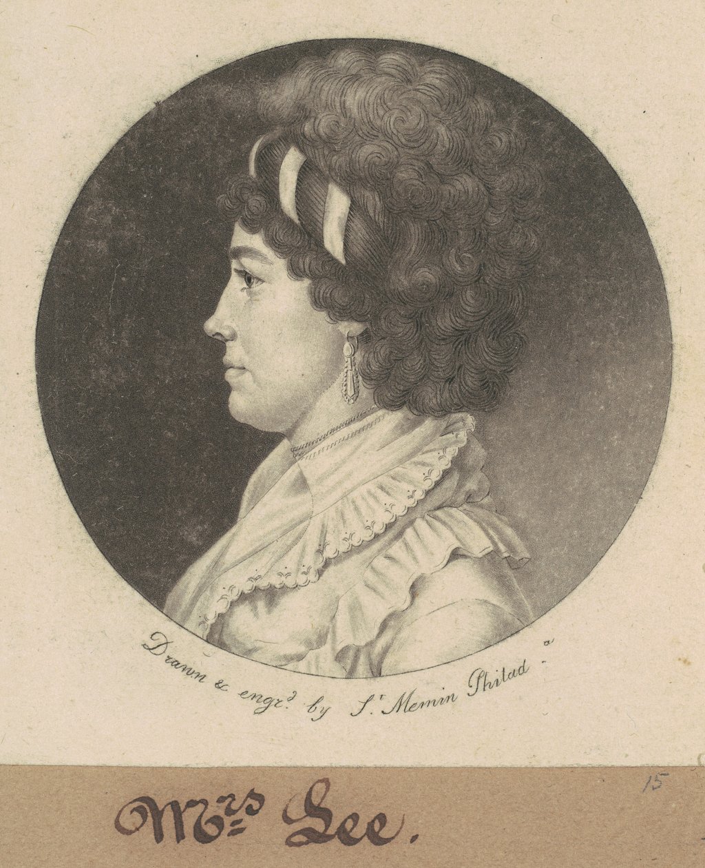Temperance Hedge Lee von Charles B. J. Févret de Saint Mémin