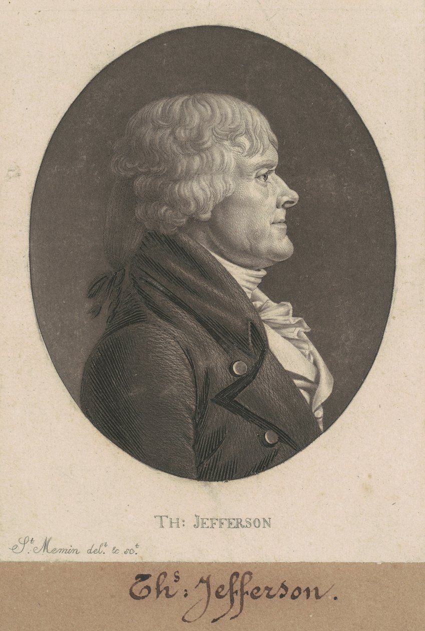 Thomas Jefferson von Charles B. J. Févret de Saint Mémin