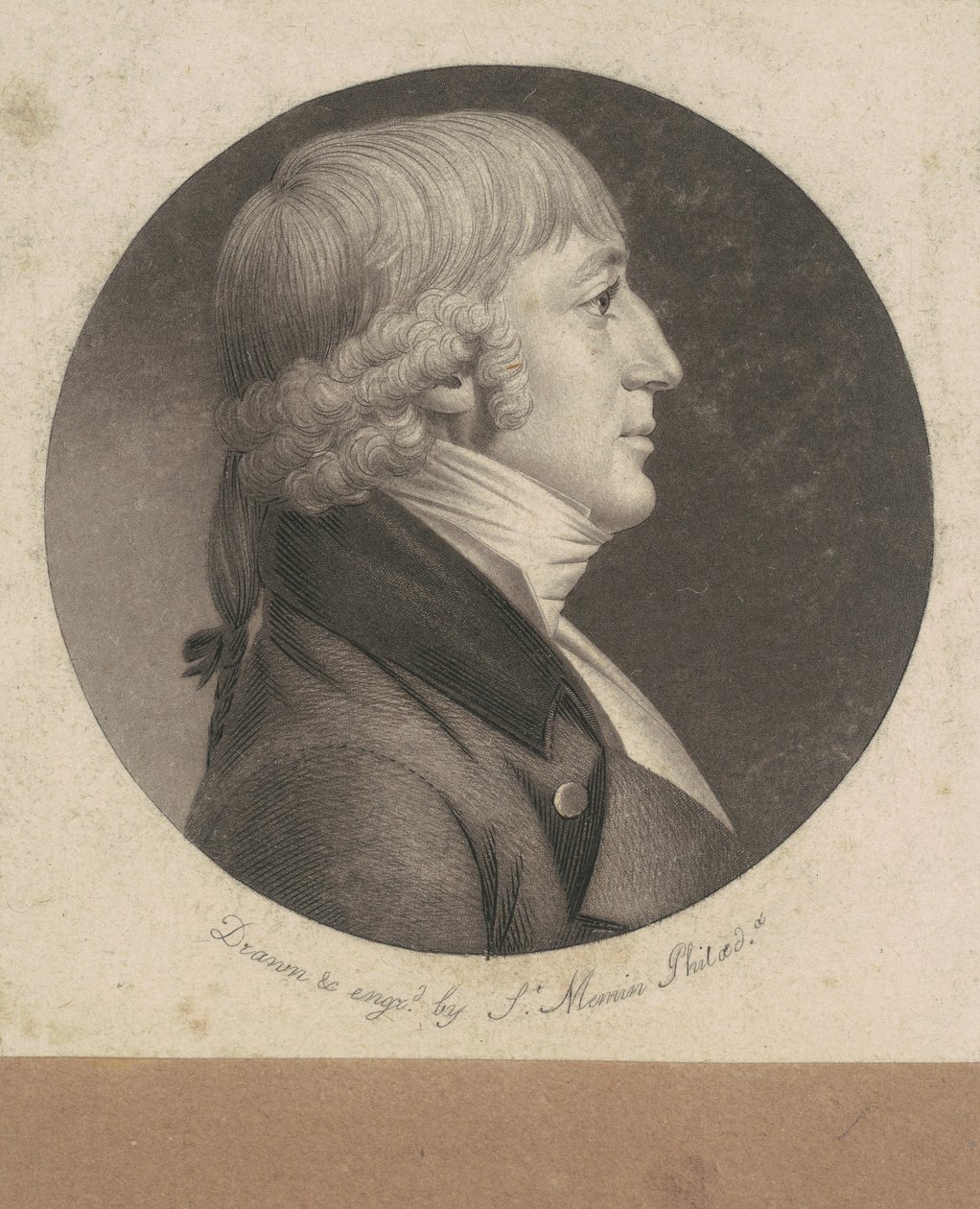 Unbekannter Mann von Charles B. J. Févret de Saint Mémin