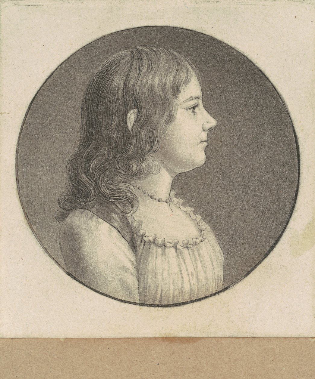Unbekannte junge Frau von Charles B. J. Févret de Saint Mémin