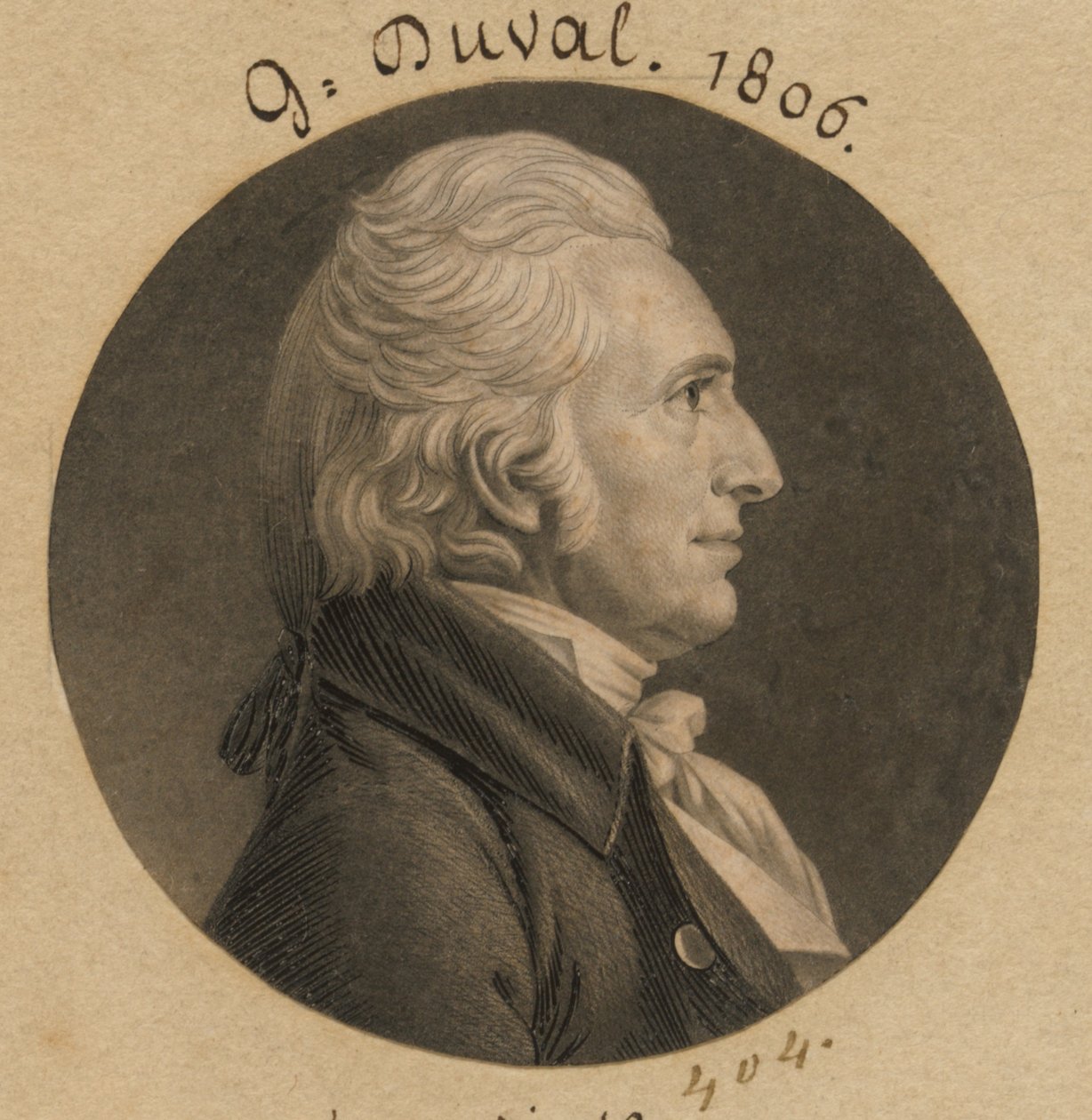 Gabriel Duvall von Charles Balthazar Julien Févret de Saint-Mémin