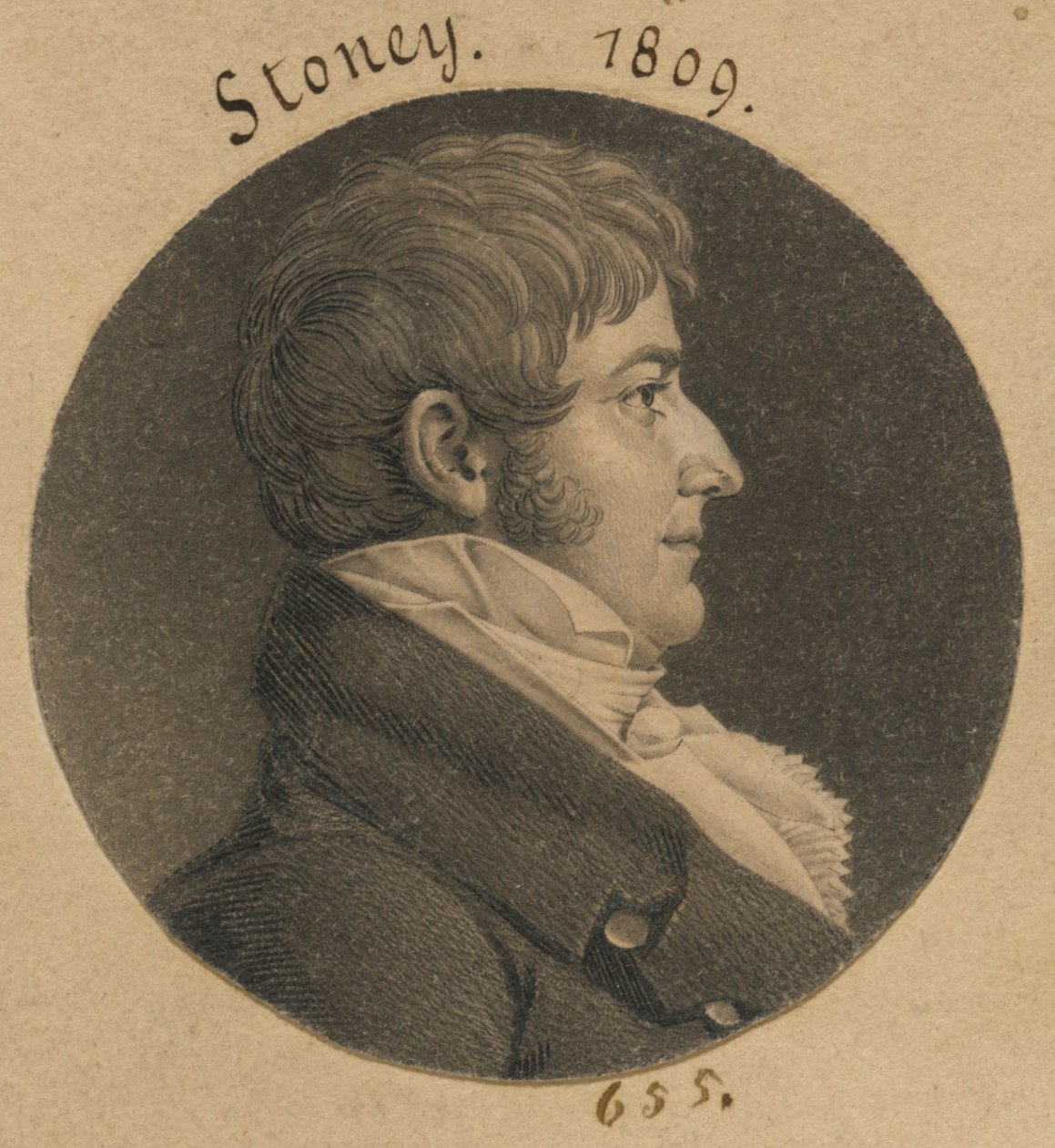John Stoney von Charles Balthazar Julien Févret de Saint-Mémin