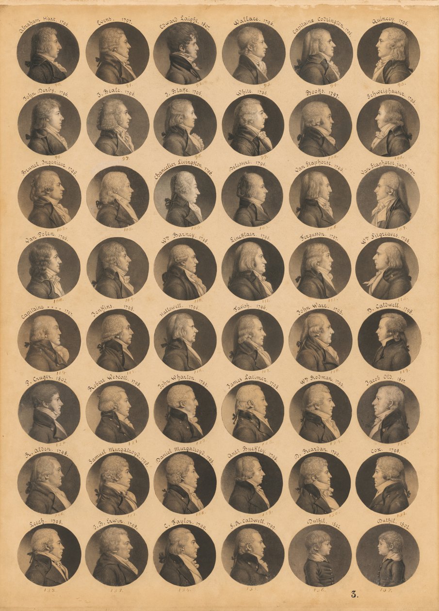 Saint-Mémin Folio 3 von Charles Balthazar Julien Févret de Saint-Mémin
