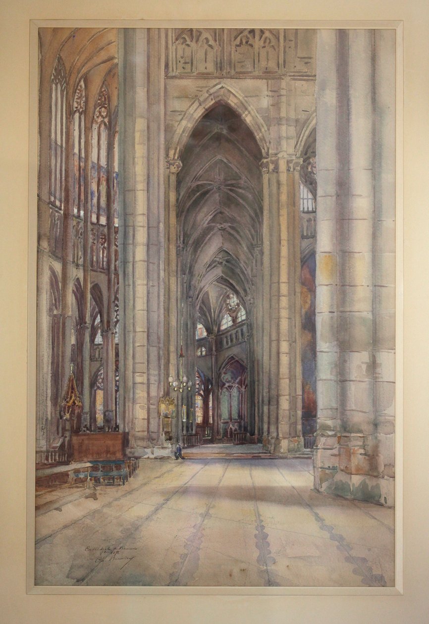Innenraum der Kathedrale von Beauvais von Charles Bernier