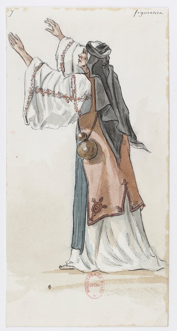 Holmès - La montagne noire - Kostümentwürfe von Charles Bianchini - 07. Figuration von Charles Bianchini
