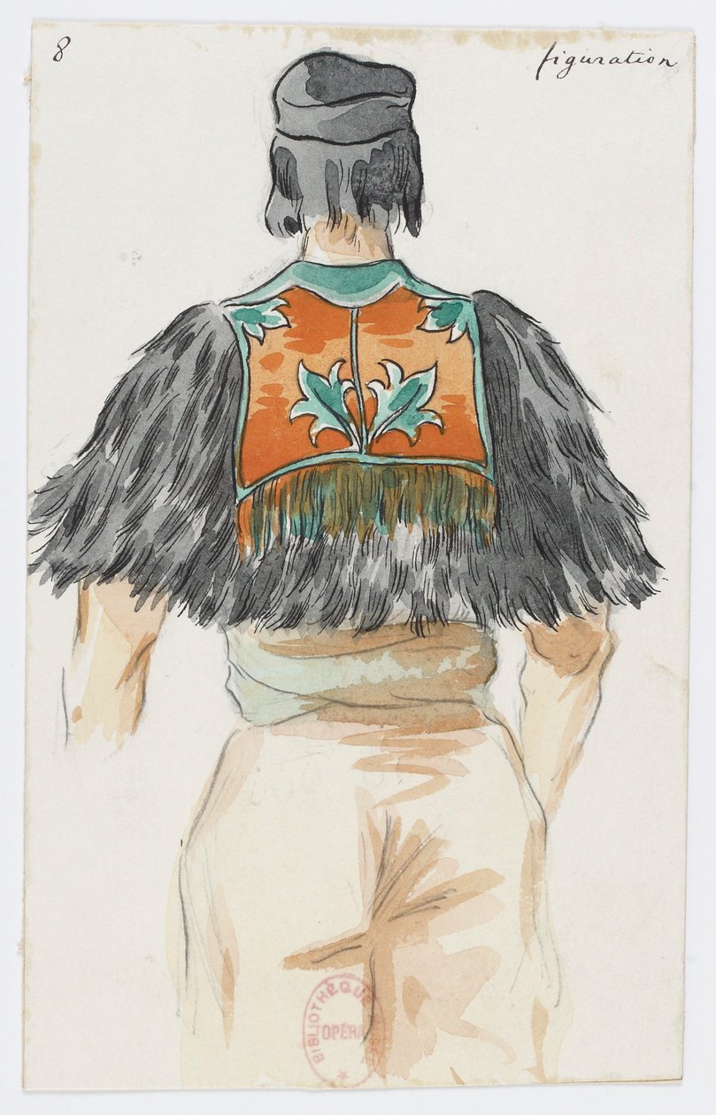 Holmès - La montagne noire - Kostümentwürfe von Charles Bianchini - 08a. Figuration von Charles Bianchini