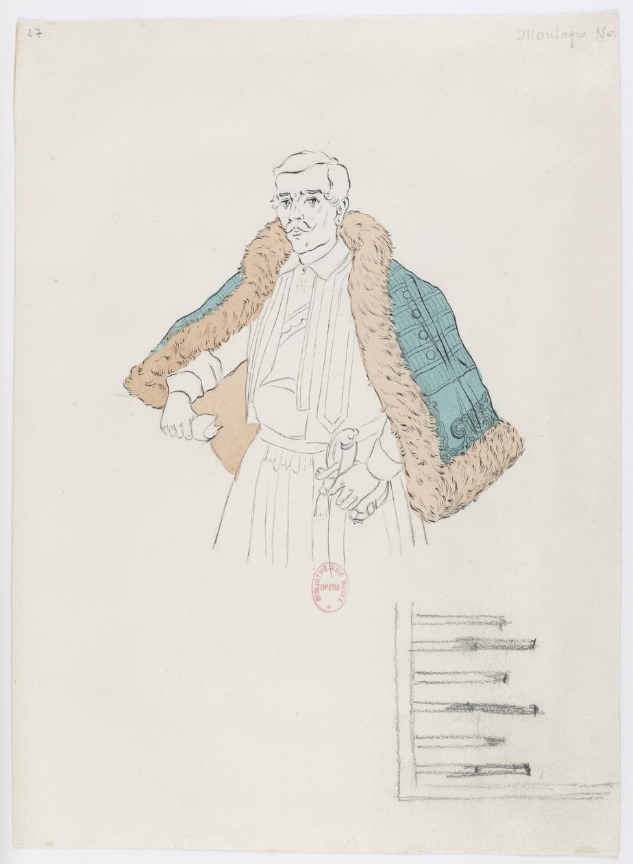 Holmès - La montagne noire - Kostümentwürfe von Charles Bianchini - 27. (Kostüm) von Charles Bianchini