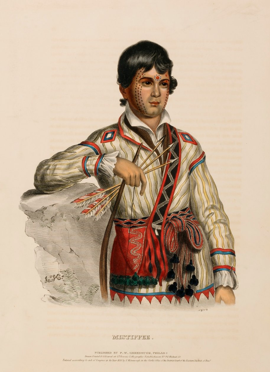 MISTIPPEE., aus Geschichte der Indianerstämme Nordamerikas von Charles Bird King