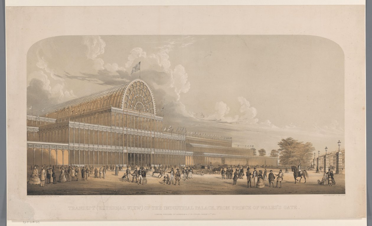 Ansicht des Crystal Palace von Charles Burton