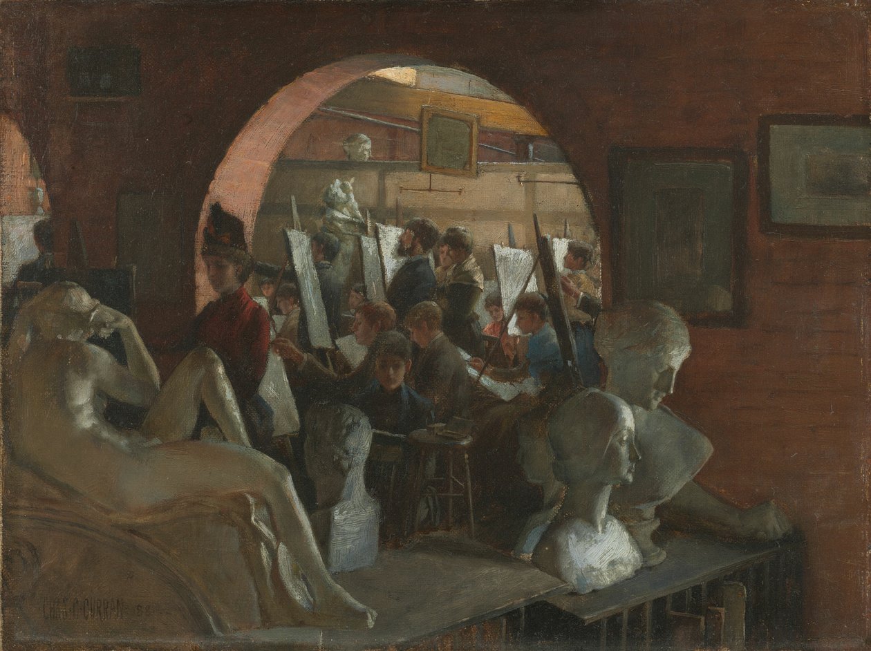 Eine Nische in der Kunststudentenliga, 1888 von Charles C. Curran