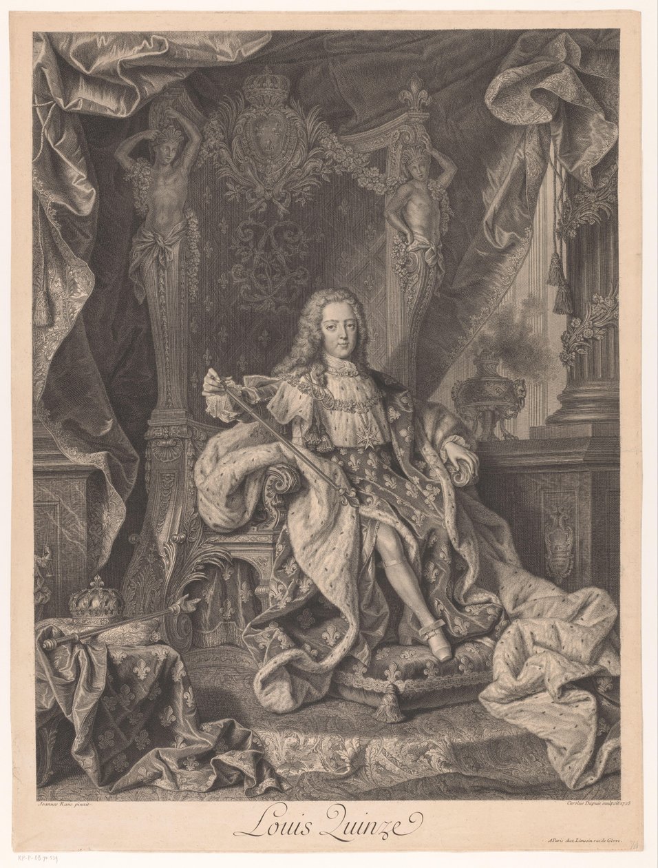 Porträt von Ludwig XV. von Frankreich von Charles Dupuis